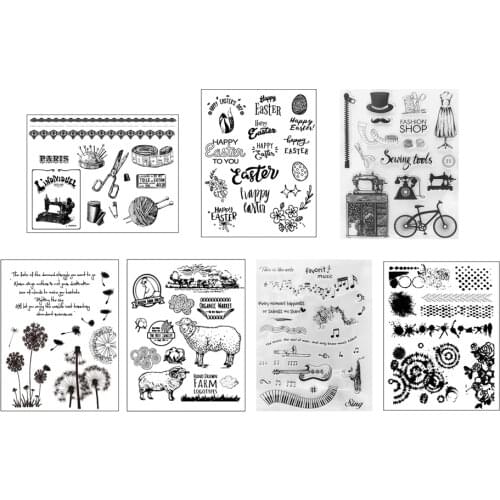 Tailor Shop Silicone Clear Stamp DIY Scrapbooking Embossing Transparent Photo Album Decor Paper Arts Crafts New For 2021