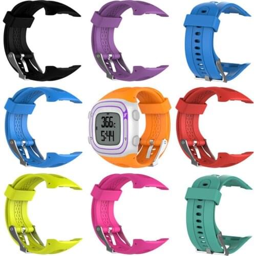Silicone Watch Strap For Garmin Forerunner 10 15 GPS Running Sports Watch Small Large For Women Men Replacement Bands With Tools