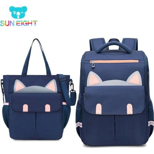 SUN EIGHT Set Backpacks 3D Cartoon Kid Bag School Bags For Girls Children Backpack Big Capacity mochila infantil