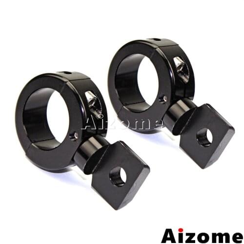 Universal Spot Light Auxiliary Lamp Mounting Bracket 22mm 25mm 32mm Bar Holder for Harley Touring Cafe Racer Fat Bob 1-1/4" 7/8"