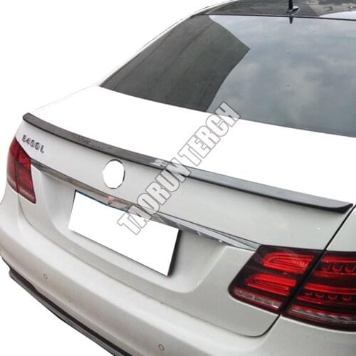 For Mercedes Benz W212 Carbon Fiber Rear Spoiler AMG Style for E-Class E200 E260 E300 E340 E63 Sedan 4 Door 2012 - 2016