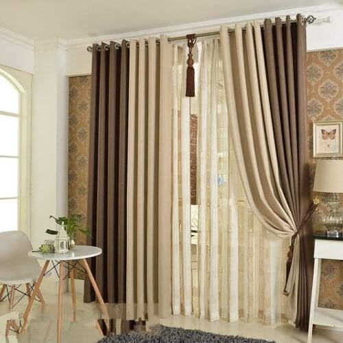 300cm Height Beige Coffee Bedroom Blackout Window Kitchen Luxury Curtains For Living Room Window Curtain Drapes