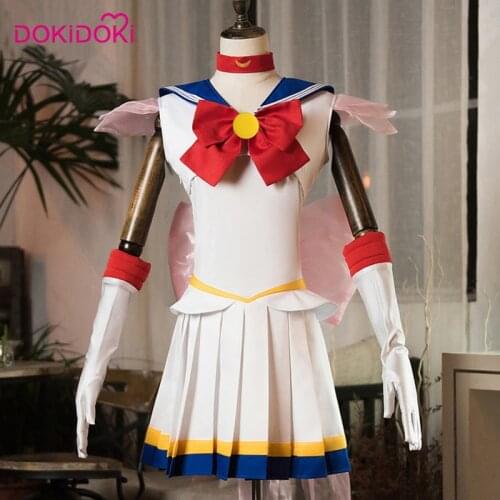 DokiDoki Anime Cosplay Moon Tsukino Usagi Cosplay Costume Women Moon Uniform Cute Dress Costume Tsukino Usagi