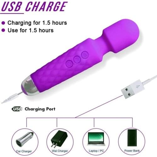 Female massage vibration masturbator sex toys for women wand hand held muscle massage stick G Spot sex adults shop sexual toys