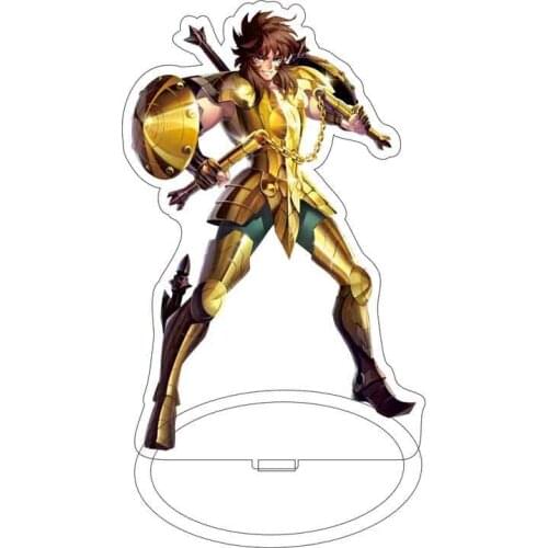 Zodiac Aldebaran Mu Aiolia Dohko Camus Milo Saint Acrylic Stand Figure Plate Collection Model Toy Gifts Cosplay Decor