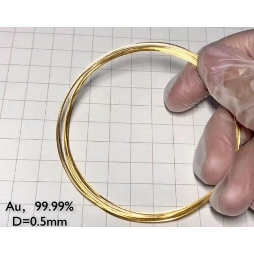 Gold wire, high-purity gold wire. Purity 99.99%, diameter 0.5mm