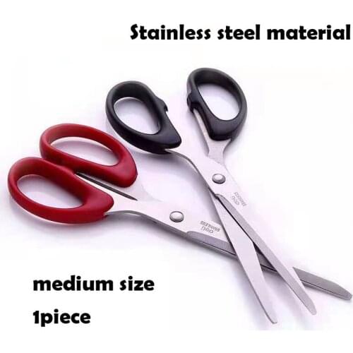 Medium Size 1Piece Stationery Scissors，Stainless Steel material Office Scissors