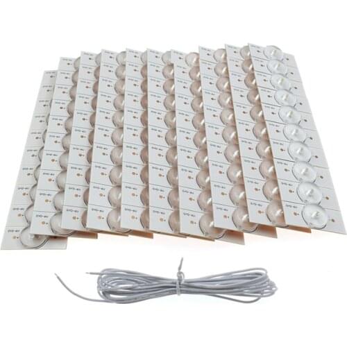 100PCS 6V SMD Lamp Beads with Optical Lens Fliter for 32-65 Inch LED TV Repair Led Light Strip Parts Accessories
