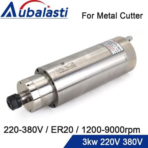 Aubalasti Drilling spindle Constant Torque Spindle 3KW 220V 9.6A Chuck ER20 1200-9000rpm 20-150Hz Metal drilling Hole Spindle