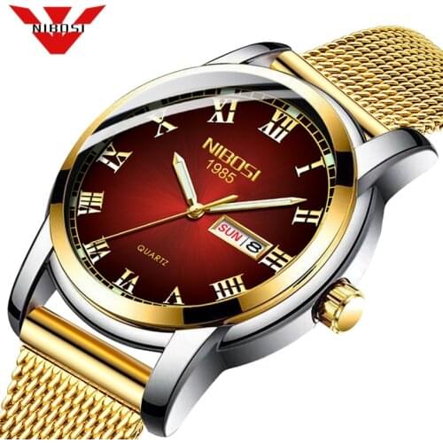 NIBOSI Couple Watch Top Brand Luxury Lovers Watches Quartz Waterproof Watch Ladies Wristwatch Fashion Female Watch Gift Relogio