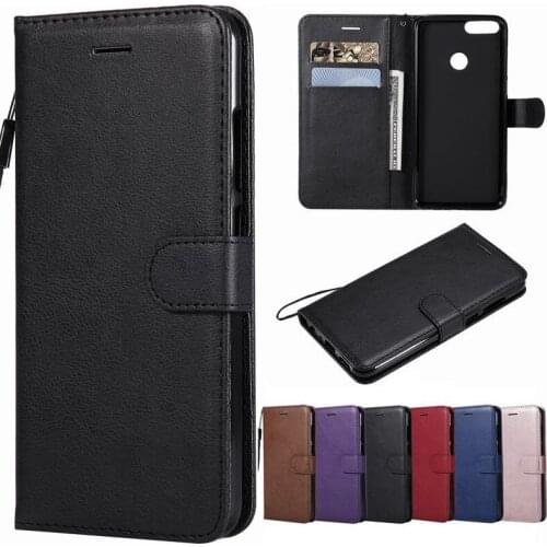 Case For Huawei P Smart Cover Case P Smart Honor 9 Lite Leather Flip Wallet Card Slot Phone Case For Huawei Nova Lite 2/Enjoy 7S