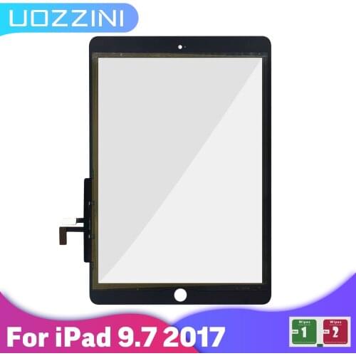 For iPad 2017 Touch Screen Digitizer For iPad 5 iPad 9.7 2017 A1822 A1823 Screen Glass Touch Panel Replacement Sensor100%Tested
