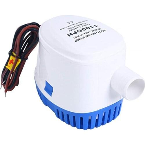 New 12V Electric Marine Pump Boat Water Exhaust Pump Submersible Bilge Sump With Float Switch 1100GPH Automatic boat bilge pump