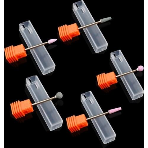 1pcs Corundum Nail Drill Bits 3/32" Rotary Files Ceramic Stone Burr Cutters for Manicure Nails Accessories Pedicure Tool
