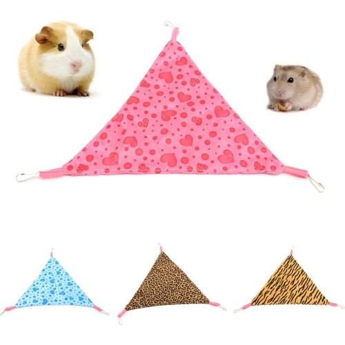 Pets Hammock Cotton Mouse Ferrets Guinea Cat Bed Pet Bird Hamster Reptile Heart Triangle Shape Cage Hammock Hanging Bed Nests