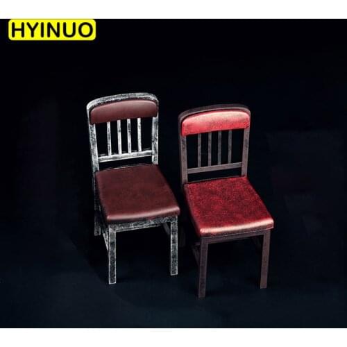Chair model toy 1:6 Scale FG013 Chair Model Alloy Chair Metal Figure Fit For 12" Body Action Figures Doll Accessories