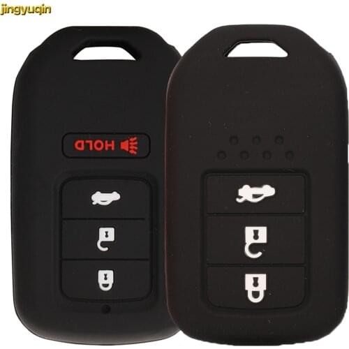 Jingyuqin 10pcs Remote Car Key Silicone Case Cover For Honda Accord 9 Crider City HR-V CR-V Vezel Spirior Odyssey Civic Jade