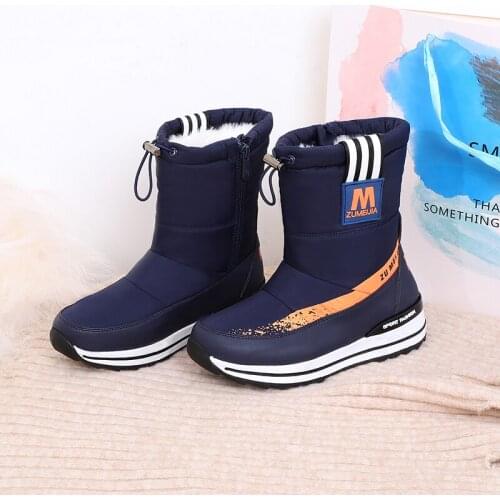 Classic Women Winter Boots Mid-Calf Snow Boots Female Warm Fur Plush Insole High Quality Botas Mujer Size 34-43