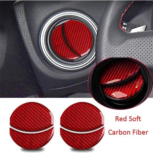 Red Carbon Fiber Side Air Vent Outlet Cover Kit For Subaru BRZ Toyota 86 2013-2020