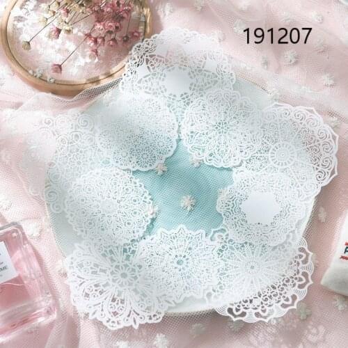 KSCRAFT White Lace Doilies Paper Doilies for DIY Scrapbooking Junk Journal Planner Card Making Craft