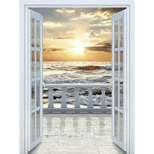 SDOYUNO Frame Door Paint By Numbers Kits For Adults Kids Landscape Canvas Painting Acrylic Paints Decorative Frames Home Decor