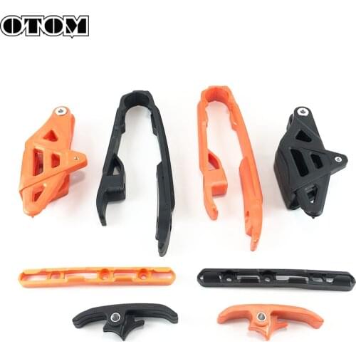 OTOM Motorcycle Swingarm Chain Slider Kit+Chain Guard Guide + Brake Hose Clamp For KTM SX SXF EXC XC 125 150 200 250 450 530 690