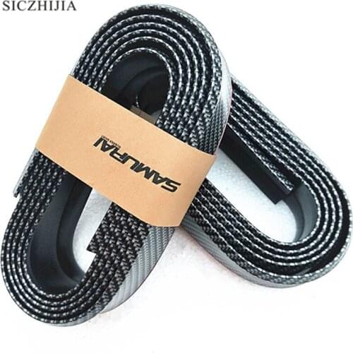 2.5 m sticker carbon fiber rubber car front lip bumper for Porsche Cayenne Macan Macan S Panamera Cayman Carrera Porsche911