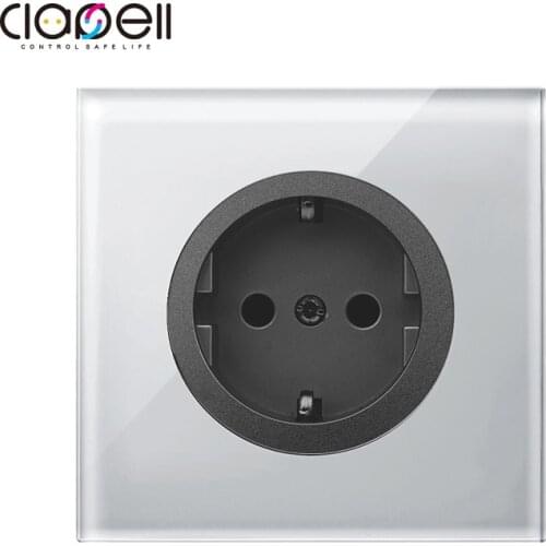 Wall electronic White socket eu standard power outlet Kitchen Office desk embeddedHome improvement Hidden Built-in socket 220