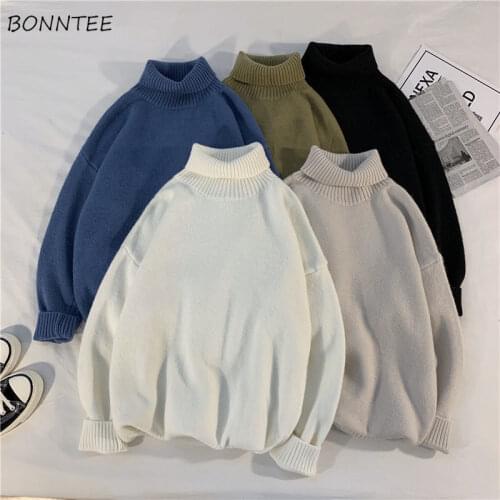 Pullovers Women Autumn Plus Size 3XL Colorful Turtleneck Knitted Sweaters Long Sleeve Casual Korean Loose Soft Warm Tops Elegant