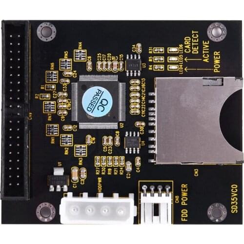 SD SDHC SDXC MMC Card to IDE 40Pin 3.5inch Male Adapter