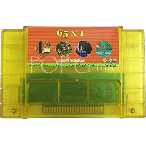 Super 65 in 1 Game Collection for 16 Bit 46 Pin Console With Top Gear Bomberman 1 2 3 Contra Yoshis Island