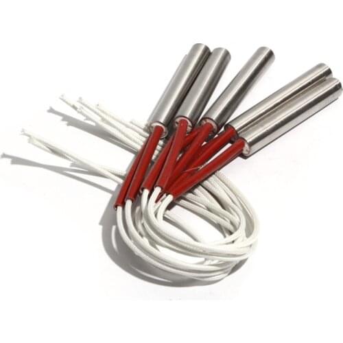5PCS 15mm Diameter 62~75mm Length Single Head Dual Heating Pipe 110/220/380V 290/300/310/320/350W 304SUS Tubular Heater Element