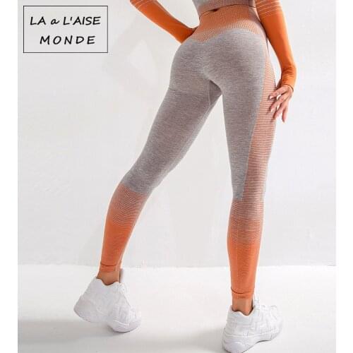 Women Sport Leggings High Waist Push Up Fitness Yoga Pants Quick-Drying Fitness Pants Knitting High Elastic Tight Hip Raise