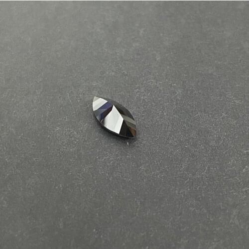 2.5 Carat Marquise Shape 7*14mm Synthetic Moissanite Loose Black Color Gemstone for Making Jewelry Earring in Low Price