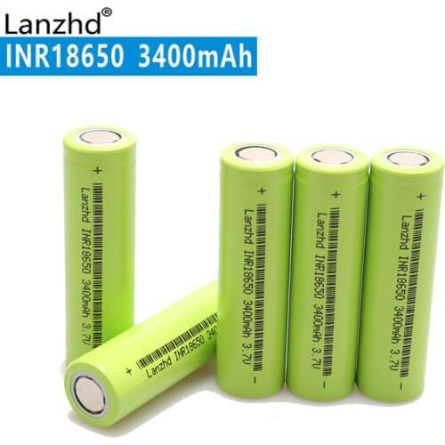 2020 NEW Li ion 18650 3400mah New Original INR18650 30A large current Rechargeable Li-ion battery for Flashlight (1-8pcs)