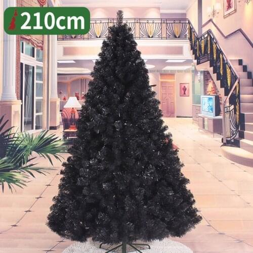 210cm Christmas tree black silver artificial Christmas tree decorations merry Christmas decorations for home Christmas ornaments