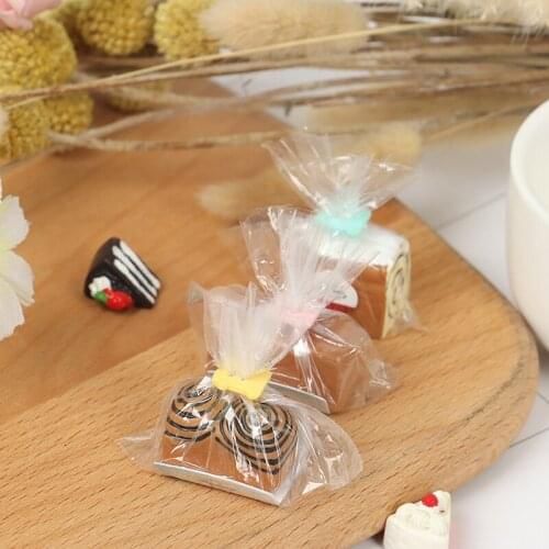 3 Bags Cute Bread Toast Breakfast Food Model Pretend Play Dollhouse Miniature Kitchen Accessories