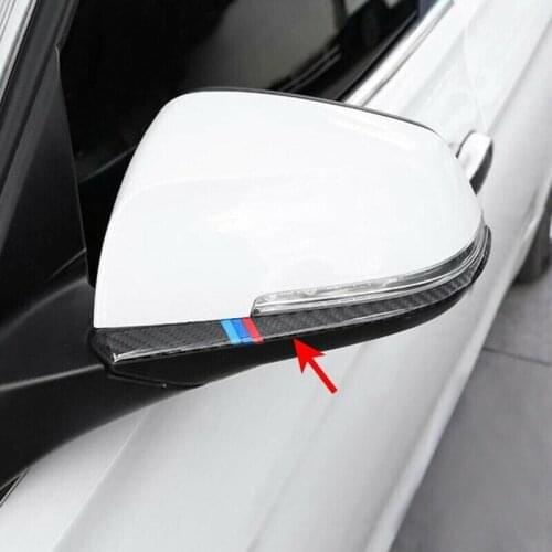 Accessories Side mirror strip For BMW F30 F34 F32 3 4 Series Replacement Auto Carbon Fiber Trim