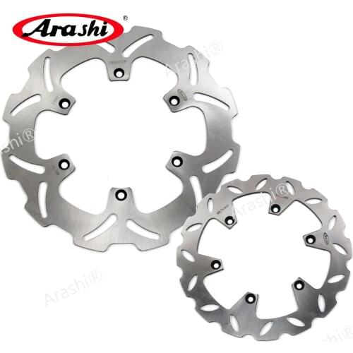ARASHI For SUZUKI RM250 CNC Front Rear Brake Rotors Brake Disc RM 250 1999 2000 2001 2002 2003 2004 2005 RM125 RM 125