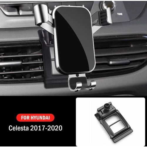 Car Mobile Phone Holder Mounts GPS Stand Gravity Navigation Bracket For Hyundai Celesta 2017 2018 2019 2020 Car Accessories