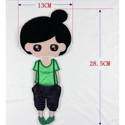 Free Shipping 5.2"x11.4" Hot Sale Sew On Patch Embroidered Patches Cartoon Motif DK Applique Embroidery Accessory DKU008