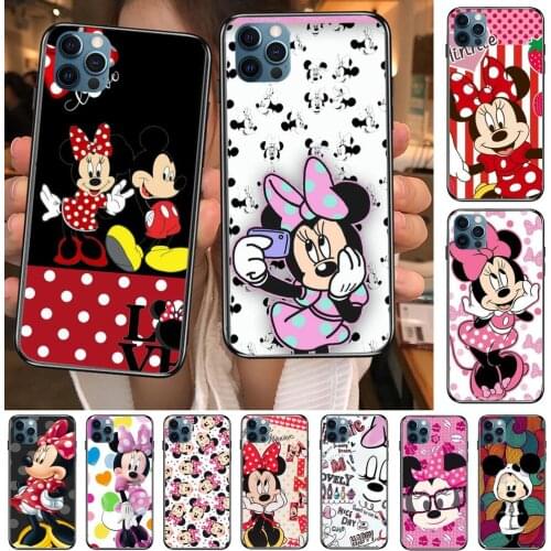 Every Minnie Mouse Phone Cases cover For iphone 11 Pro Max case 12 8 7 6S XR PLUS X XS SE 2020 mini mobile cell shell funda bag