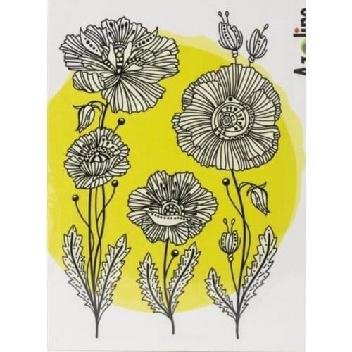 FLOWER Transparent Clear Silicone Stamp/Seal for DIY scrapbooking/pho to album Decorative clear stamp A2034