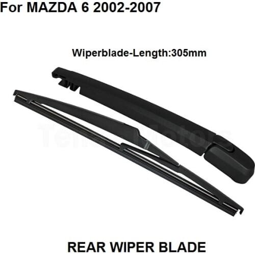 For Mazda 6 Estate 2002-2007 Rear Windshield Window Wiper Arm + Blade Set