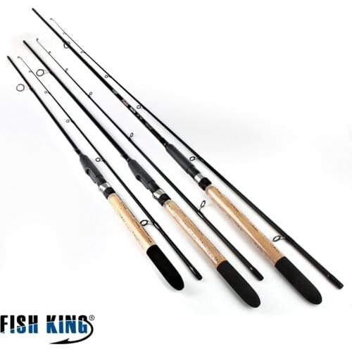 FISH KING 99% Carbon Soft Bait Lure Spinning Rod 2.1m 2.4m 2.7m 5-25G 2 Section Lure Weight 20-60LB Line Weight Carp Fishing Rod