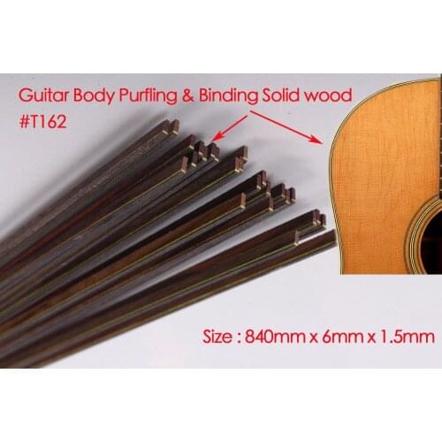 Guitar Strip Wood Purfling Binding Guitar Body Parts Inlay 840x6x1.5mm 162# 20 pcs