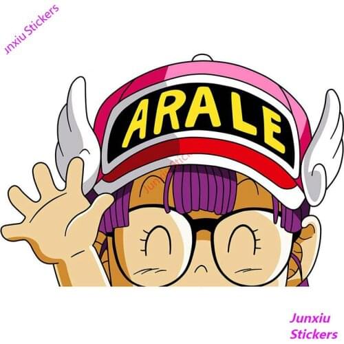 Arale Fine Decal Vinyl Car Sticker Body for Car Bumper Truck Waterproof Decals Custom Printing Suv Decoration KK13*9cm