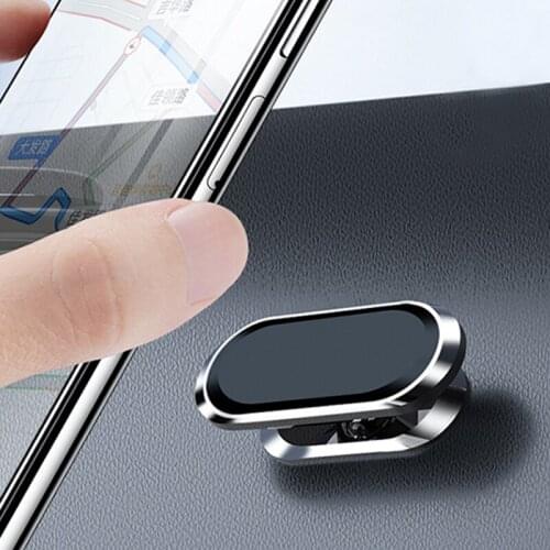 Magnetic Car Phone Holder Dashboard Mini Strip Shape Stand For Mobile Phone Magnet GPS Car Mount Universal Paste Holders