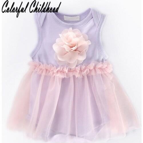 Sweet petal design princess girls dress infant newborn kids dresses for girls party wedding costumes toddler clothing