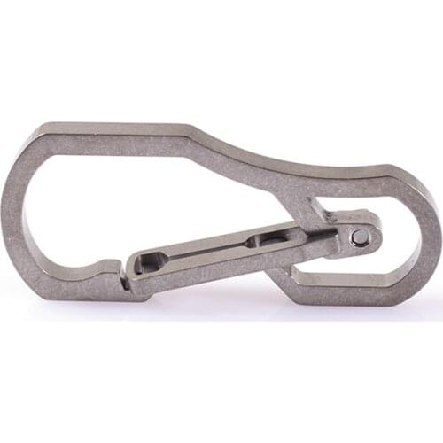 Outdoor Mini Hang Carabiner Hook Creative Stainless Steel Multi-function Key Mountaineering Buckle EDC Tactical Tools Fast Hang